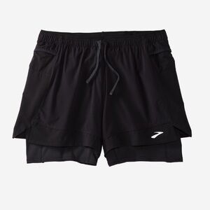 Brooks Women's High Point Black Athletic Shorts